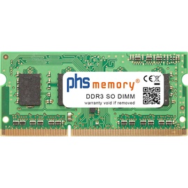 PHS-memory 2GB Arbeitsspeicher DDR3 für Intel NUC Kit NUC5CPYHR RAM Speicher SO DIMM PC3L-12800S