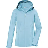 KILLTEC Damen Softshelljacke/Outdoorjacke mit Kapuze KOS 102 WMN SFTSHLL JCKT, eisblau, 50,