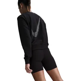Nike One Dri-FIT Crewneck Sweatshirt Damen 010 black/cool grey/white S