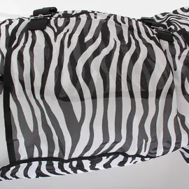 HKM Fliegendecke mit Halsteil Zebra mit Bauchlatz, M