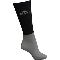 Reitsocken Damen/Herren START Eco Logo schwarz/dunkelblau 43/46