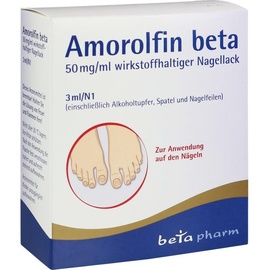 betapharm Arzneimittel GmbH Amorolfin beta 50 mg/ml wirkstoffhalt.Nagellack