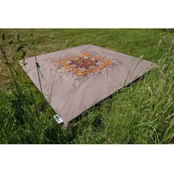 BENT Verbindbarer Teppich Zip-Carpet Ocker Afrika Druck