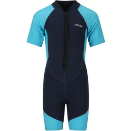 ZigZag Neopren Schwimmanzug Kinder Cyan Blue 116/122