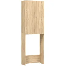 vidaXL Sonoma-Eiche Waschmaschinenschrank 64 x 25,5 x 190 cm Braun Holz