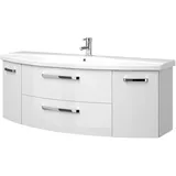 Sconto Waschtischkombination ¦ weiß ¦ Maße (cm): B: 144 H: 53,7 T: 49.5