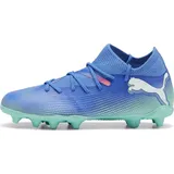 Jr Soccer Shoe, Bluemazing white/electric peppermint 29