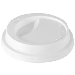 Starpak 100 Dom-Deckel, PS "To Go" rund Ø 8 cm · 2 cm weiss