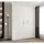 abiks möbel Drehtürenschrank COMO 170 x 245,5 x 50 cm Weiß/Gold