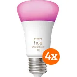 Philips Hue White & Color E27 800lm 4er-Pack