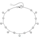 Smart Jewel Armband mit Zirkonia Silber 925 silberfarben 19 cm