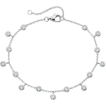 Smart Jewel Armband mit Zirkonia Silber 925 silberfarben 19 cm
