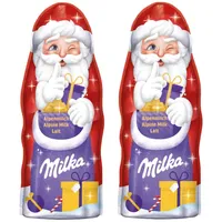 Milka Weihnachtsmann mit zarter Alpenmilch Schokolade 90g 2er Pack