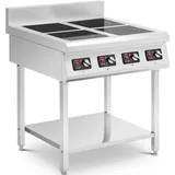 Royal Catering Induktionsplatte - 4 x 3500 W - 4 x 20 cm - Timer - mit Unterbau -