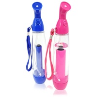 com-four® 2x Wassersprüher, Wasserzerstäuber zum Erfrischen mittels Luftdruck, 80 ml, in blau und pink (02 Stück - blau/pink)