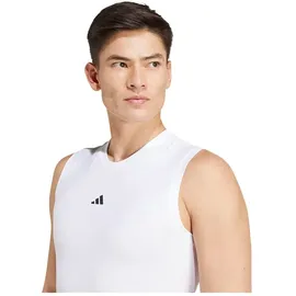 adidas Techfit Compression Training Sleeveless T-shirt White, S