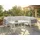 Beliani 6-Sitzer Lounge Set Aluminium grau/weiß