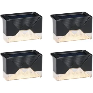 Grundig Solarleuchte Kunststoff schwarz 4er Set inkl. Befestigungsmaterial