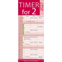 Korsch Verlag Familienplaner Timer for 2 Lifestyle 2027 Weiß