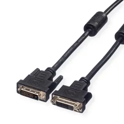 VALUE Verlängerungskabel DVI, DVI ST-BU, (24+1) dual link, 2 m