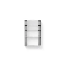 Form and Refine Taper Wandregal 65,5 x 40 x 9 cm Silber