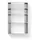 Form and Refine Taper Wandregal 65,5 x 40 x 9 cm Silber