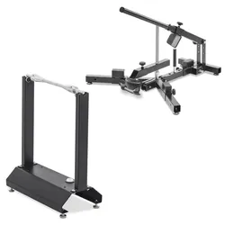 Set: Motorrad Reifenmontiergerät für Motorradreifen 12-21" Reifenwechsler ConStands MD4 + Wuchtbock Motorrad ConStands WU-1 Auswuchtgerät schwarz