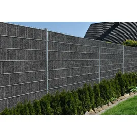 zaunzu® Sichtschutzstreifen 50 m Anthrazit Vlies