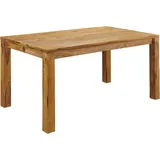 MASSIVMOEBEL24.DE MASSIVMOEBEL24 Esstisch Sheesham 140x90x76 braun geölt NATURE BROWN #813 - Braun