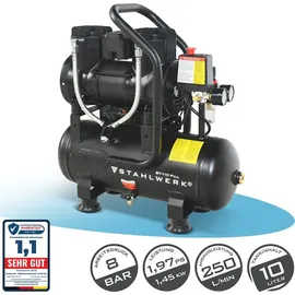 STAHLWERK Kompressor 10 l 1,45 kW 8 bar