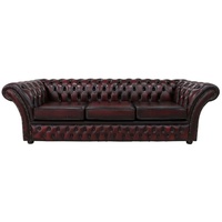 JVmoebel Chesterfield-Sofa, Chesterfield Design Luxus Polster Sofa Couch Sitz rot