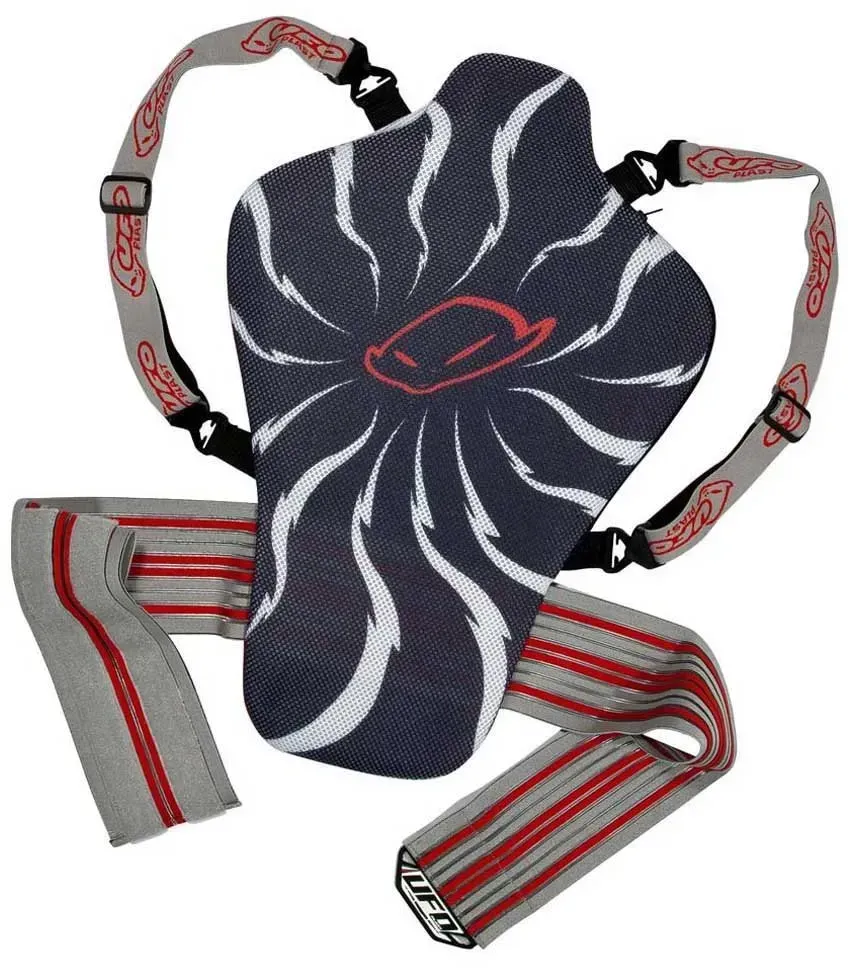 Ufo Rückenprotektor - Black / White / Red - >170 cm
