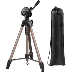 Hama Dreibein Fotostativ, Kamera Stativ, 3-Wege-Kopf, Star 63, 66-166 cm Dreibeinstativ beige|braun