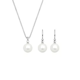 Elli Schmuckset Muschelkernperle 925 Sterling Geschenkidee