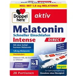 DOPPELHERZ Melatonin DIRECT Schneller Einschlafen 20 St