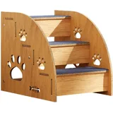 Kuxiptin Hundetreppe fürs Bett,Hundetreppe fürs Bett | Hundetreppe Haustiertreppe Hunderampe,Hochbett-Kletterstufen für Hundebetten, rutschfeste Hundetreppe aus für große/mittlere/kleine Hunde