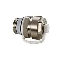 Heizkoerper-Fuell- u- Entleerungsstopfen 1/2", Durchgangsform, verchromt