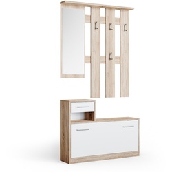 Vicco Flurgarderobe Set Billy sonoma Garderobe Dielengarderobe Kompaktgarderobe