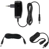 MyVolts 18V EU-Netzteil kompatibel mit Marley Bag of Riddim 2 Bluetooth Speaker - mit Verlängerungskabel und Inline-Schalter