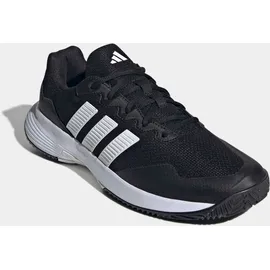 adidas Gamecourt 2 Black/White/Silver Met 42 2/3