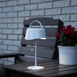 Star Trading LED-Solarlampe-'Cervia', weiss, Kunststoff, - Weiß