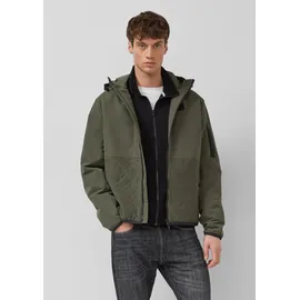 s.Oliver Sportive Jacke im Fabricmix mit verstellbarer Kapuze - olive - XXL