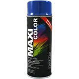 Maxi Color NEW QUALITY Sprühlack Lackspray Glanz 400ml Universelle spray Nitro-zellulose Farbe Sprühlack schnell trocknender Sprühfarbe (RAL 5010 Enzianblau glänzend)