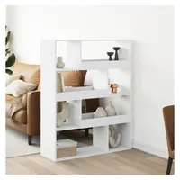 vidaXL Raumteiler 100 x 33 x 125,5 cm Weiß