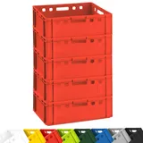 Buri Fleischkiste E2 60 x 40 x 20 cm 5-tlg. rot