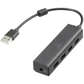 Renkforce RF-6382720 USB-Hub 4 Port USB-A USB 2.0 480MBit/s Schwarz RF-USBH-110