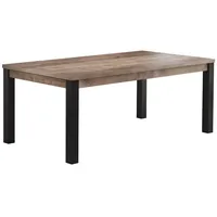VCM ebuy24 Esstisch Eiche Wotan, Holzwerkstoff, 200x77x100 cm EicheTabak