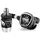 Cressi Erwachsene Atemregler Mc9-sc Compact Pro - Din 300, Schwarz/Silber, HX782100