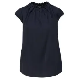 Comma, comma Satinbluse mit Raffung (2147272)