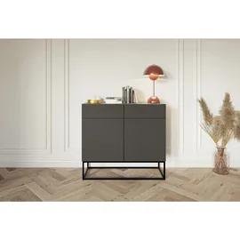 Selsey 100 x 90 x 38 cm Schwarz